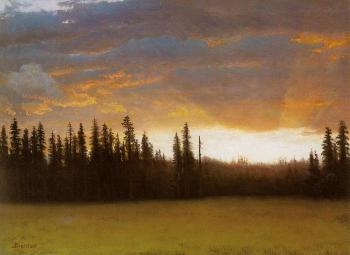 Albert Bierstadt : California Sunset